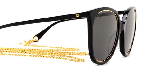 Gucci™ GG1076S 001 56 Black Sunglasses 